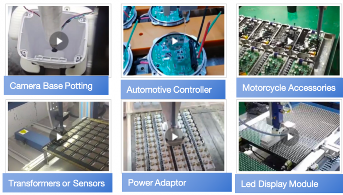 स्वचालित एलईडी ड्राइवर गोंद डिस्पेंसर मशीन सरल खुराक रोबोट 2